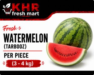 brightfarms fresh watermelon (tarbooz) per piece (3 4kg)